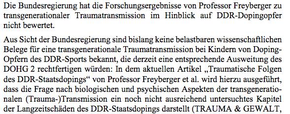 Antwort auf eine Kleine Anfrage der Grünen-Bundestagsfraktion http://dip21.bundestag.de/dip21/btd/19/044/1904491.pdf hier: Frage/Antwort Nr.