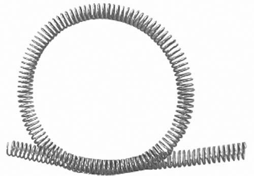 17-12 Kunststoffwendel 1 148a96 Knickschutzspirale Abmessungen in mm Edelstahl 1.