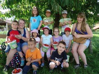 Bei Familie Lettner in Mitterkirchen durften die Kinder natürlich Erdbeeren verspeisen, aber auch welche für Bei der traditionellen Blumenschmuck-Bewertung, bei der die schönsten Häuser und