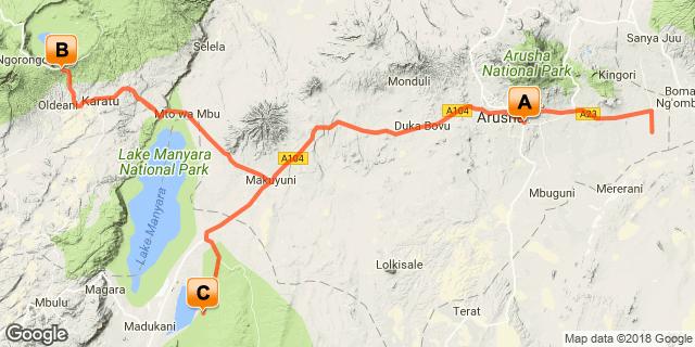 S e i t e 3 TSS - Safari Express Arusha - Ngorongoro Region - Tarangire National Park 5 Tage / 4 Nächte Ausstellungsdatum: 16.