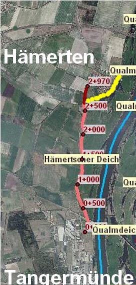 Deiche im Flussbereich Osterburg Hämertscher Deich Planungen seit Ende 2015 keine