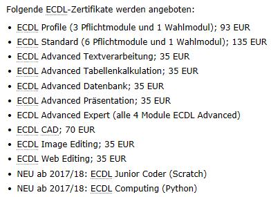Computerführerschein ECDL-Zertifikate -9 EUR NEU!