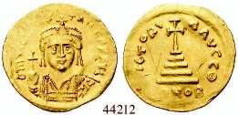 Sear 422. Prägeschwäche, vz+ 400,- Solidus 579-582, Constantinopel. 4,43 g.