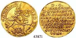 Schwerin. 3,26 g. Gold. Friedb.1732; AKS 31. ss 1.500,- SACHSEN, ALBERTINISCHE LINIE Johann Georg I.