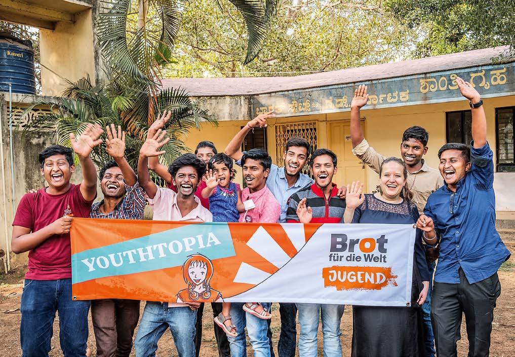 Brot für die Welt-Jugend Youthtopia 2018 Bei der Brot für die Welt-Jugend machen sich Jugendliche gemeinsam für eine gerechte Welt stark. Das Jugendnetzwerk ist im Aufbau.