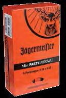 Jägermeister Kräuterlikör Classic, 473579 Automat, 56499 Party Pack, 1405968 1 Krt., 0,02 l 0 52 per Fl.