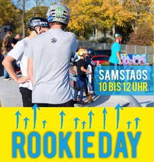 00 Uhr Am»Rookie Day«können sich absolute Anfänger ein Skateboard und eine professionelle Schutzausrüstung ausleihen und das Skaten ausprobieren.