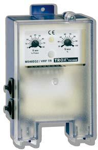 Analog 0 V DC Volumenstromregler VRP (Wechselspannung) 4 V AC ± 0 %, 50/60 Hz Ohne Stellantrieb max.