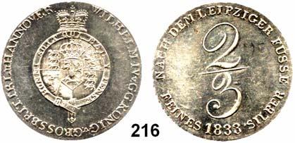 24 Deutsche Münzen und Medaillen Braunschweig - Calenberg (Hannover) Wilhelm IV.