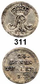 33 Sachsen Friedrich August II. 1733 1763 311 Groschen 1753 L, Leipzig. 2,11 g. Kahnt 583.