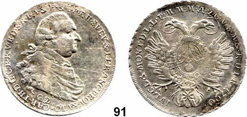 12 Deutsche Münzen und Medaillen Bayern Maximilian III. Josef 1745 1777 89 Madonnentaler 1770 A, Amberg. 27,88 g. Hahn 330. Dav. 1954....Rs.