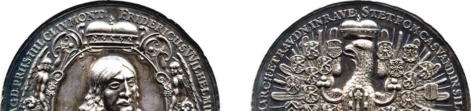 14 Deutsche Münzen und Medaillen Brandenburg - Preußen Friedrich Wilhelm der Große Kurfürst 1640 1688 Diese Position finden Sie in unserer 150. Auktion unter Losnummer 5008. Silbermedaille o.j.
