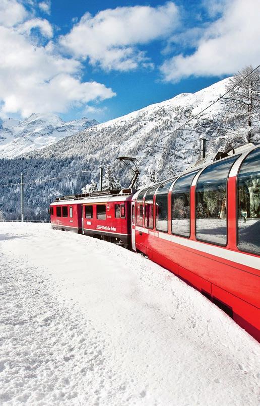 Fahrt mit der kleinen Roten VORGESTELLT Ski All-In Hoch hinaus mit der Bahn Geniessen Sie freie Fahrt mit dem graubündenpass und entdecken Sie die schönsten Orte des Bündnerlands.