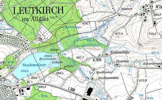 Beispiel: Hochwasserverrieselungsbecken am Schorniggelbach (Leutkirch)
