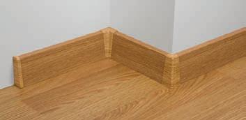 Bodenzubehör Ecken und Endkappen Ecken und Endkappen Ein passgenauer Gehrungsschnitt wird beim Einsatz der Innen- und Außenecken überflüssig.