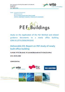 Technical Report, 2018 PEF4Buildings - Study on the
