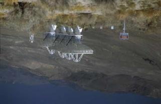 Radioteleskope in Owens Valley, California, USA.