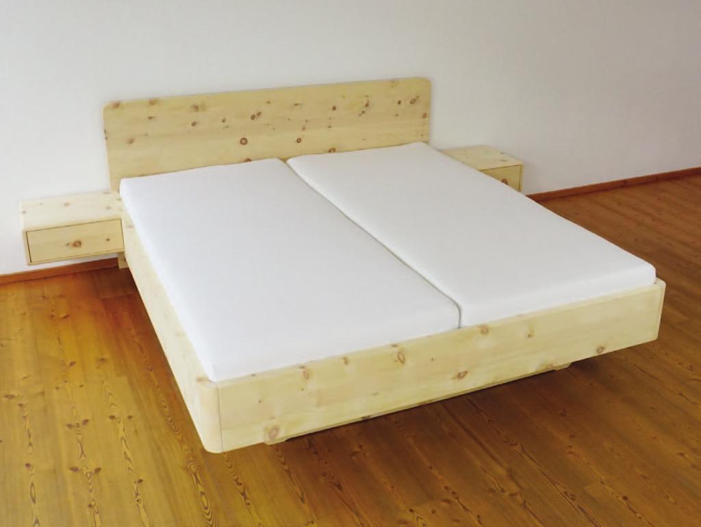 zirbenbett mit laden Natürliches Schlafen in seiner gesündesten Form: das Bett aus vollmassiv