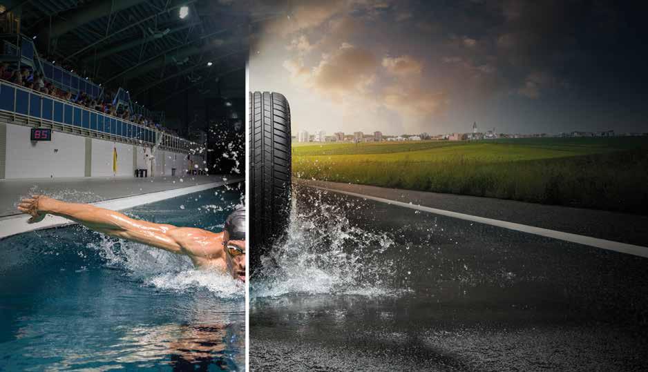 Erreichen Sie Ihr Ziel - auch bei Regen Für diejenigen, die auch unter schwierigen Fahrbedingungen souverän die Kontrolle behalten wollen, bietet der Bridgestone Turanza T005 das beste