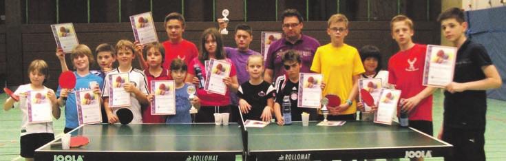 Kurz vor den Sommerferien führte die Tischtennisabteilung des SV Braunlage ihre diesjährigen Vereinsmeisterschaften der Schülerinnen und