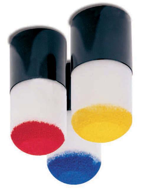vielseitigen Verwendung in der keramischen Dekoration. Besteht aus Schaumstoffstempel und Kappe (in blau).