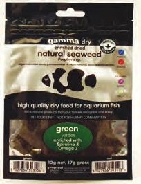 Mix of Gamma Blister (oder Slice) oder NutraPlus Liquid Feeds und Gamma Dry Seaweed und Gamma NutraPellets for LPS SSTAG Gamma