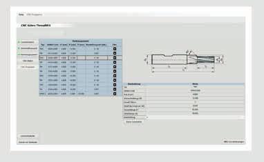 Werkstoff auswählen Sie bekommen immer die optimalen Parameter zugewiesen 3. Werkzeug aussuchen Technische Daten, Zeichnung, Bearbeitungszeit und Film erleichtern die Auswahl 4.