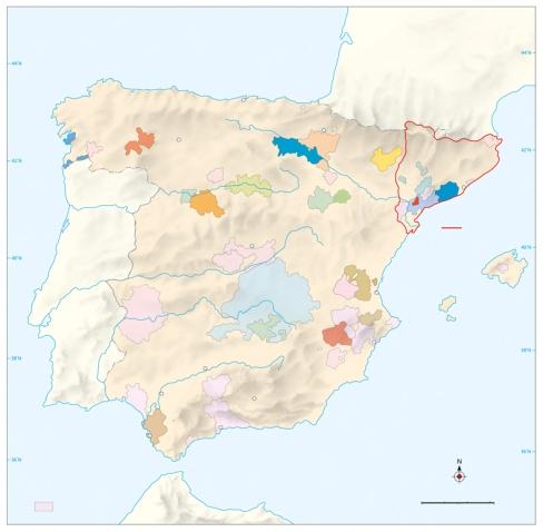 Pinot Noir Barcelona Katalonien Quelle Karte WSET