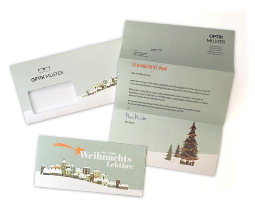 Booklet-Mailing Eine kleine Weihnachts-Lektüre Seite für Seite voller Weihnachtsvorfreude Schicken Sie Ihren Kunden doch einmal eine kleine Auszeit!
