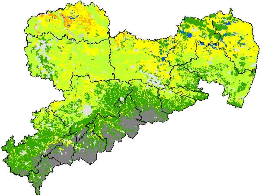 Klimawandel Entwicklung der Waldgesellschaften nach dem Prognoseszenario B1 B1*(?