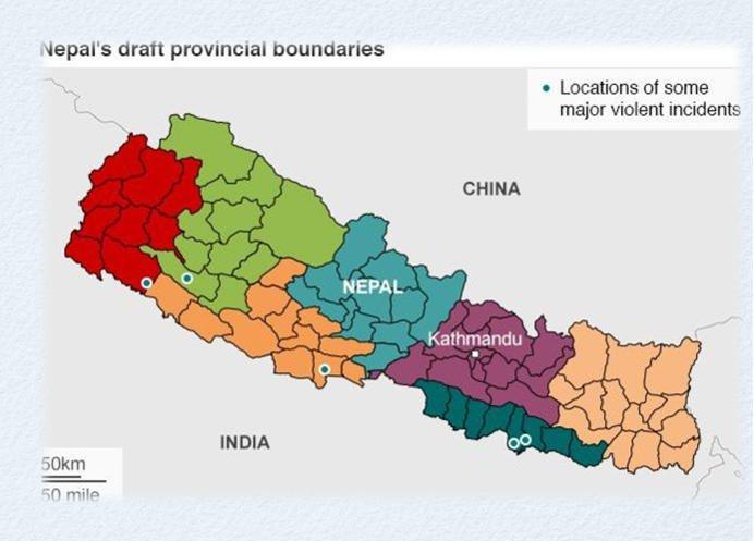 Politische Situation in Nepal Neue Verfassung Neue Verwaltungseinheiten