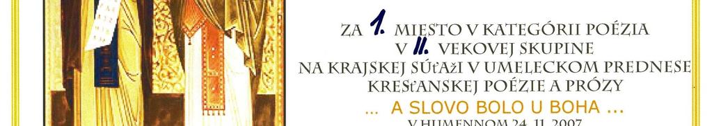 Výtvarníci mali nakresliť rôznou technikou nejaké ľudové zvyky a recitátori recitovali prózu alebo báseň od slovenských autorov.