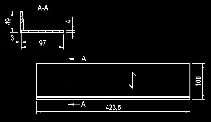 4 mm Birke Furnier Lackiert (DD-Lack) L-Profil kann individuell zugeschnitten werden Art.