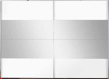 449.- kombinationsbeispiel [emmy] alpinweiß und Weißglas, Griffleiste Aluoptik, ca.