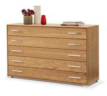 glides and each with three drawers, approx.
