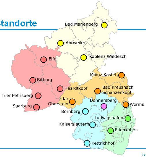 Bayerische Medien Technik GmbH Seite 3 Überblick en / Standorte Es gibt insgesamt 18 Standorte.