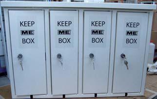 AP-Keep-ME-Box: Ladegerätebox für E-Fahrräder und E-Roller Type: Material: Breite x Höhe x Tiefe: Ablagefächer: 4x