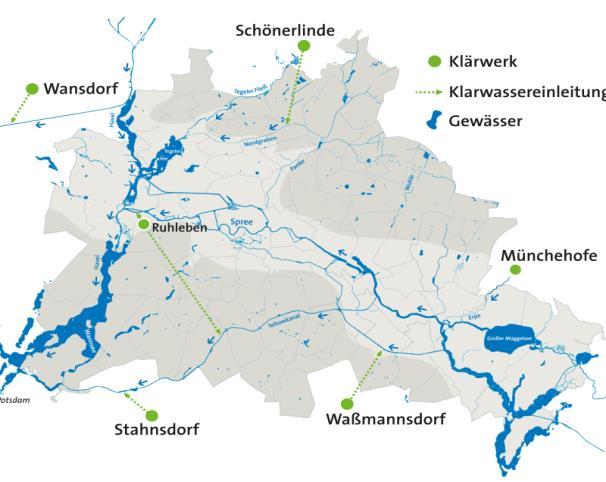 Technische Umsetzung im Klärwerk Ausbau Klärwerk Schönerlinde bis 2022 Trockenwetterabfluss: