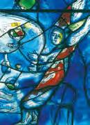 bei Abrahams Mahl Motiv: Marc Chagall gedruckt auf