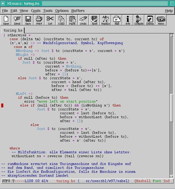xemacs (Linux) Notepad++ (MS