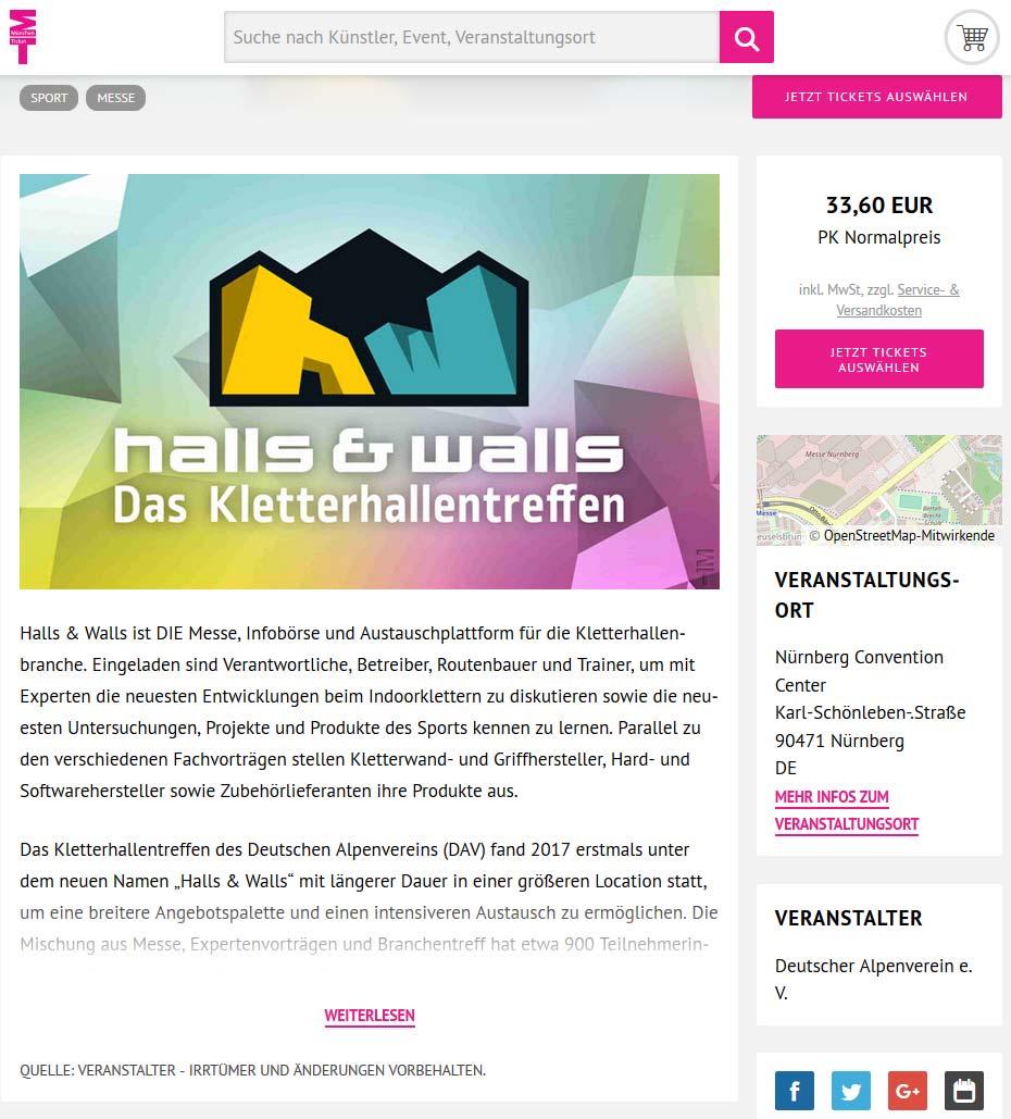 Information about the event 4 3 4 3 There is only one category of tickets for Halls & Walls.