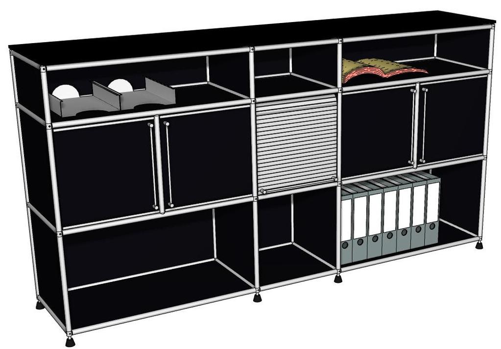 AMS Sideboard (5) Maße (mm): 2000x400x1000 (BxTxH) Achsmaß inkl.