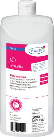 RKI* PentraMAN Händedesinfektion Wirksamkeiten und Prüfmethoden Belastung 30 Sek. 1 Min. 1,5 Min. Viruzid (inkl. Polio, Hepatitis A) Begrenzt Viruzid Plus (inkl.