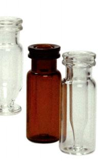 5 ml Snap/Crimp Vial, klares (H) oder braunes (D) Borosilikatglas 15 μl Restvolumen, Abmessung: 12 x 32 mm 8002SCH/i3μ 8002SCD/i3μ Snap/Crimp μvial, klares (H) oder braunes (D) Borosilikatglas, mit