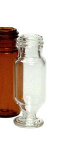 5 ml Agilent kompatibles Schraub VμVial, klares (H) oder braunes (D) Borosilikatglas; 15 μl Restvolumen, Abmessung: 12 x 32 mm 8004HPH/i3μ 8004HPD/i3μ Agilent kompatibles Schraub μvial mit