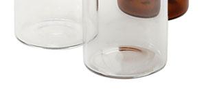 5 mm dickem Silikon/PTFE Septum, mit Analysenzertifi kat Volumen Glas Abmessung TOC (ppb) Produkt Nr.