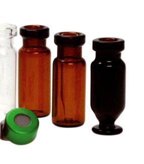 5 ml Crimp VμVial, klares (H) oder braunes (D) Borosilikatglas, 15 μl Restvolumen, Abmessung: 12 x 32 mm 8002CVH/i3μ / 8002CVD/i3μ Crimp μvial, klares (H) oder braunes (D) Borosilikatglas,