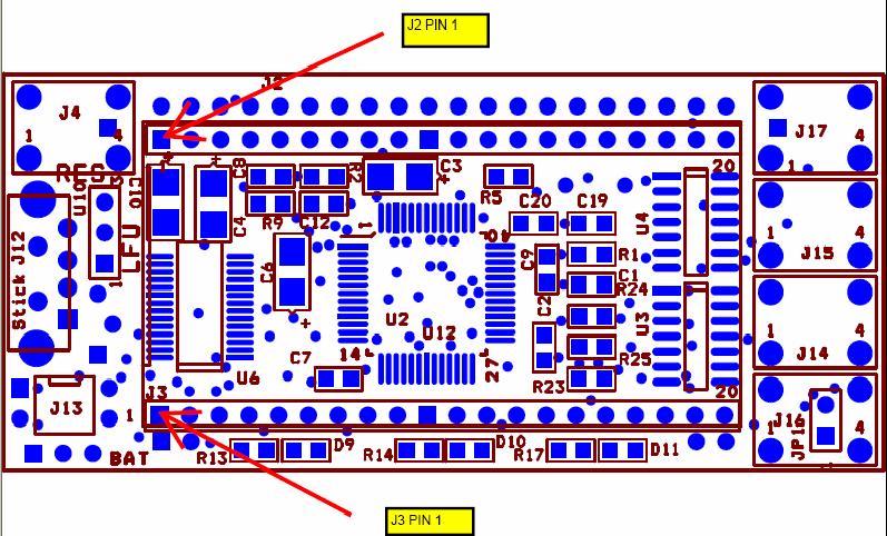 5.7 Externe Schnittstellen Um das Microcontrollermodul möglichst universell zu gestalten wurden alle wesentlichen Leitungen des Microcontrollers ADUC83 an Buchsenleisten geführt. Abb.