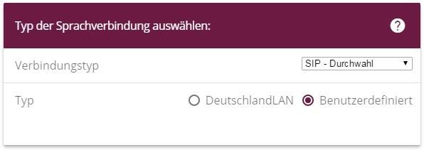 Bei Internationaler Präfix / Länderkennzahl ist standardmäßig der Eintrag mit 00/49 für Deutschland vorbelegt. 3.