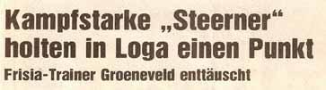 März 87 Erstmals wird mit Talea Eschen eine Frau an die Vereinsspitze gewählt Sie folgte Erwin Backhaus auf diesem Posten.